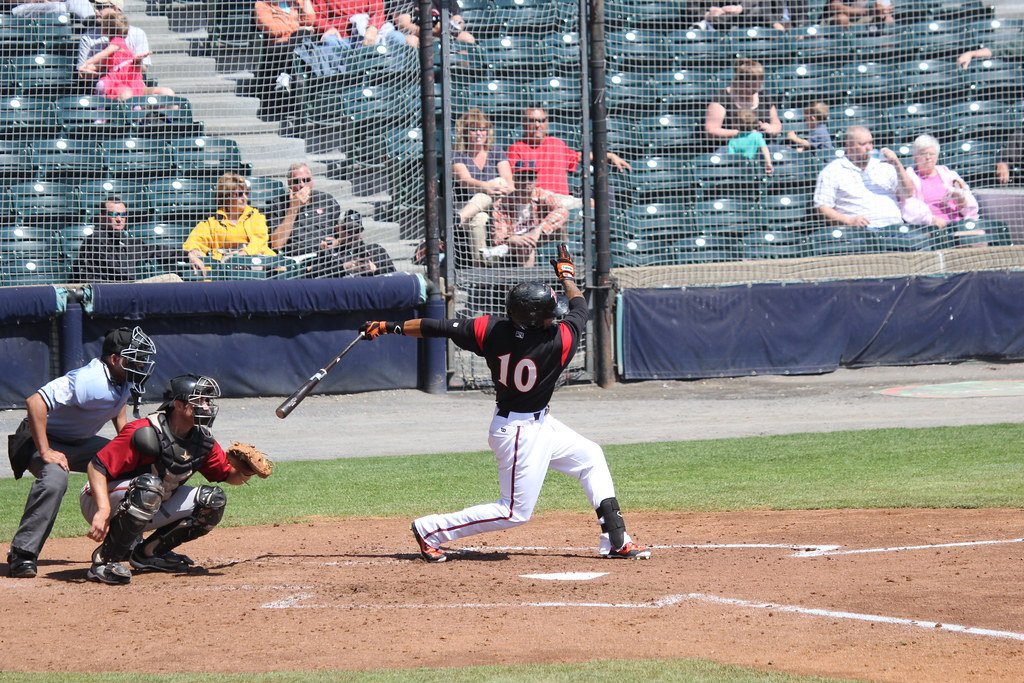 Angels' Lopez Hit by Bat After Wild Herrera Throw