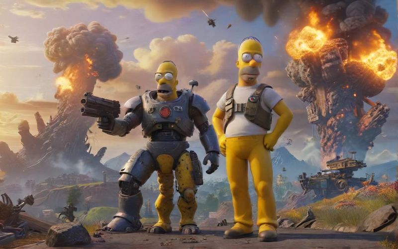 Fortnite Crossovers: Simpsons Take Over Battle Royale