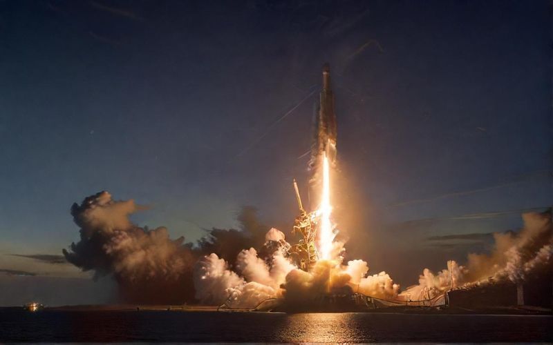 SpaceX Launches Starlink Satellites, Booster Lands